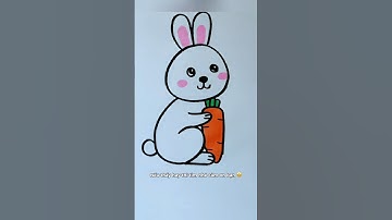 Draw a rabbit holding a carrot starting from number 0123 🐰 #thienmink1 #artist #drawing #rabbit #...