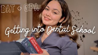 The stats that got me into DENTAL SCHOOL - GPA, DAT & more