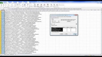 Como separar dados CSV em colunas tabuladas no Excel