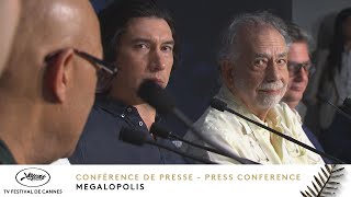 MEGALOPOLIS– Press conference – English – Cannes 2024