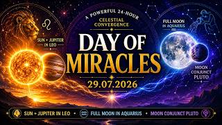 🔮 The Day of Miracles - Sun, Jupiter & a Full Moon Collide Today