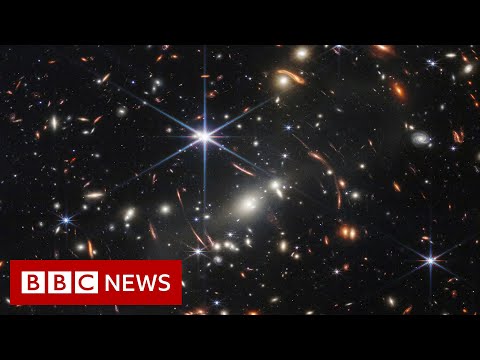 नासा का जेम्स वेब टेलीस्कोप प्रारंभिक ब्रह्मांड का सुपर शार्प नजारा लेता है - बीबीसी समाचार