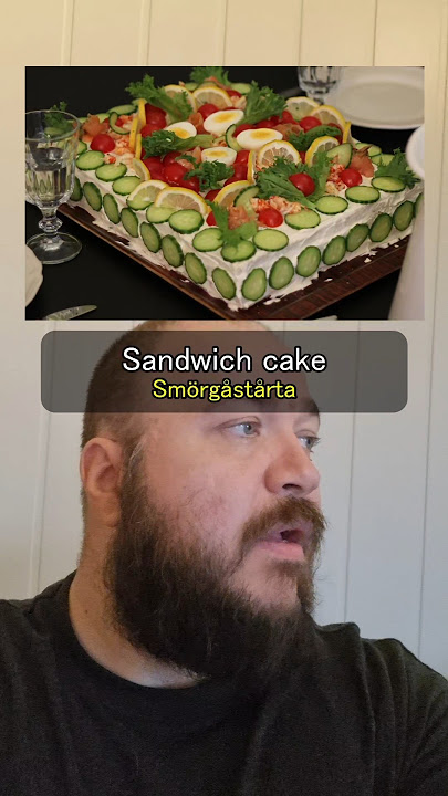 Nordic Sandwich Cake #nordic #comedy #sweden #norway #food #language