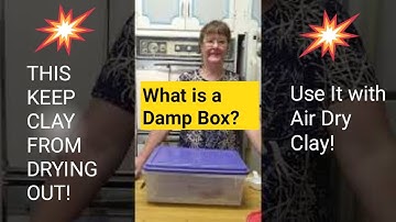 What is a Damp Box? Why Should You Use A Damp Box with Air Dry Clay or Pottery Clay