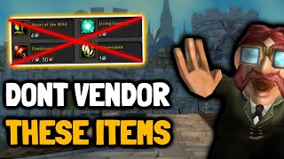 Famous DONT VENDOR THESE While Leveling in Classic WoW Season of Mastery Net Worth