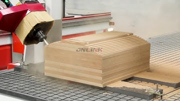 Professional 4 axis cnc router working on wood