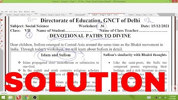 Class 7 Social science 15/12/21 sst Worksheet 36 English medium wednesday 15 december Worksheet 36