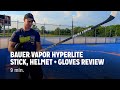 Bauer Vapor Hyperlite Stick, Helmet + Gloves Review