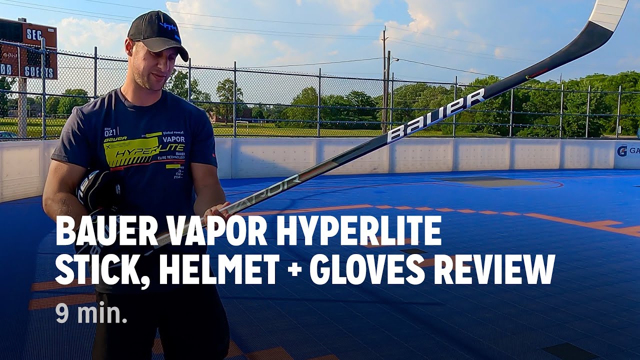 Bauer Vapor Hyperlite Stick, Helmet + Gloves Review YouTube