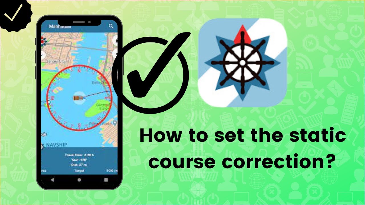 How to set the static course correction on NavShip? - YouTube