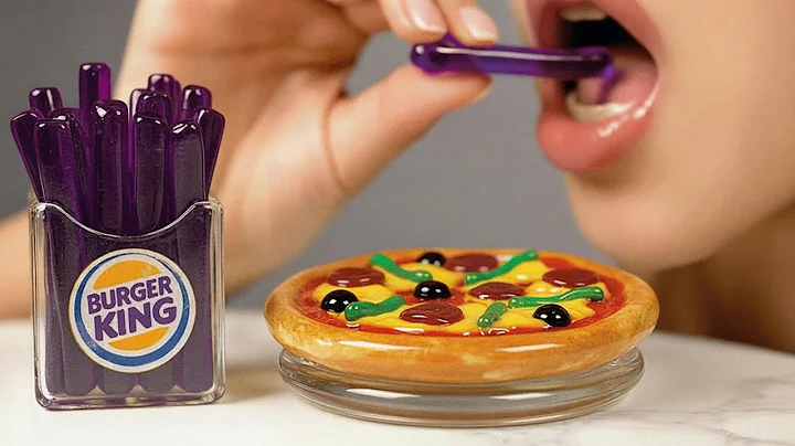 Glass Fries & Fast Food AI ASMR Eating Video | Oddly Satisfying