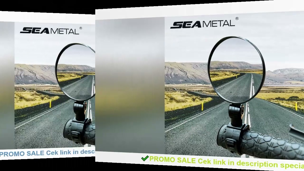 SEAMETAL Motorcycles Rearview Mirror Side Mirror For Safety View Turning Left Right Mirror Adjustabl