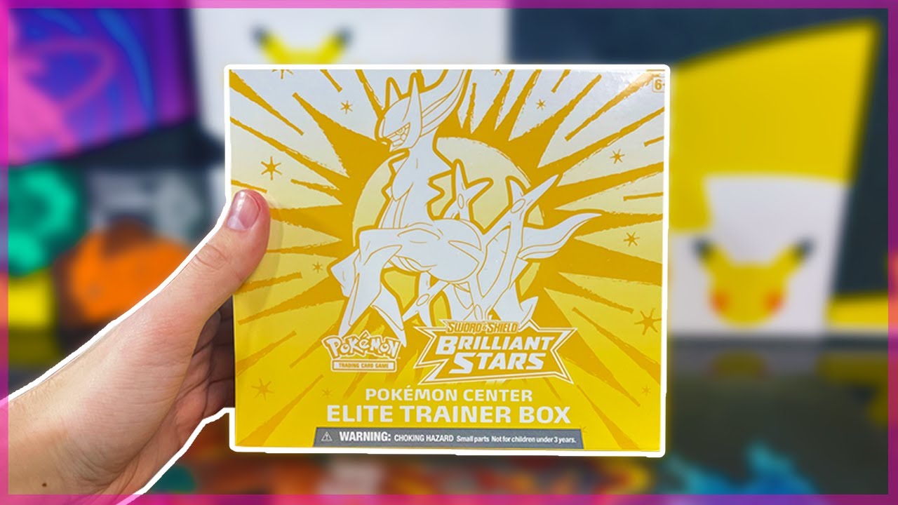 Pokemon Brilliant Stars Elite Trainer Box Opening! Pokemon Center Exclusive
