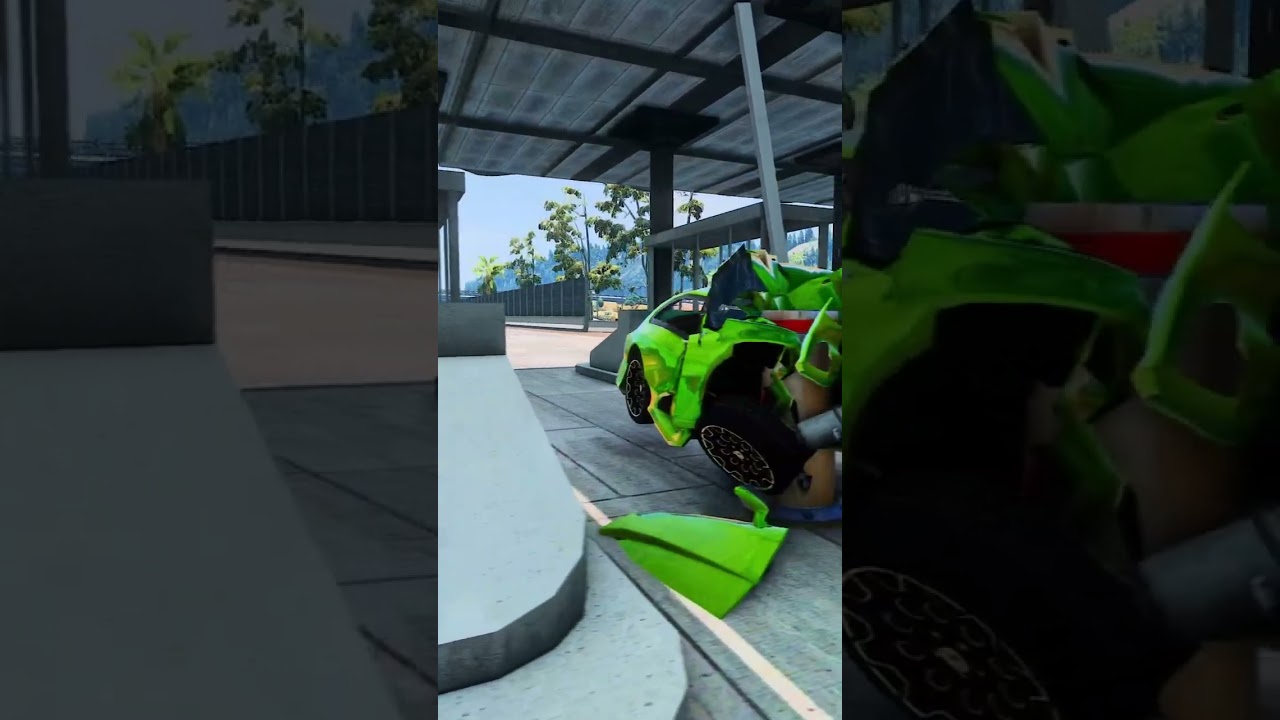 High Speed Bollard Smash! 