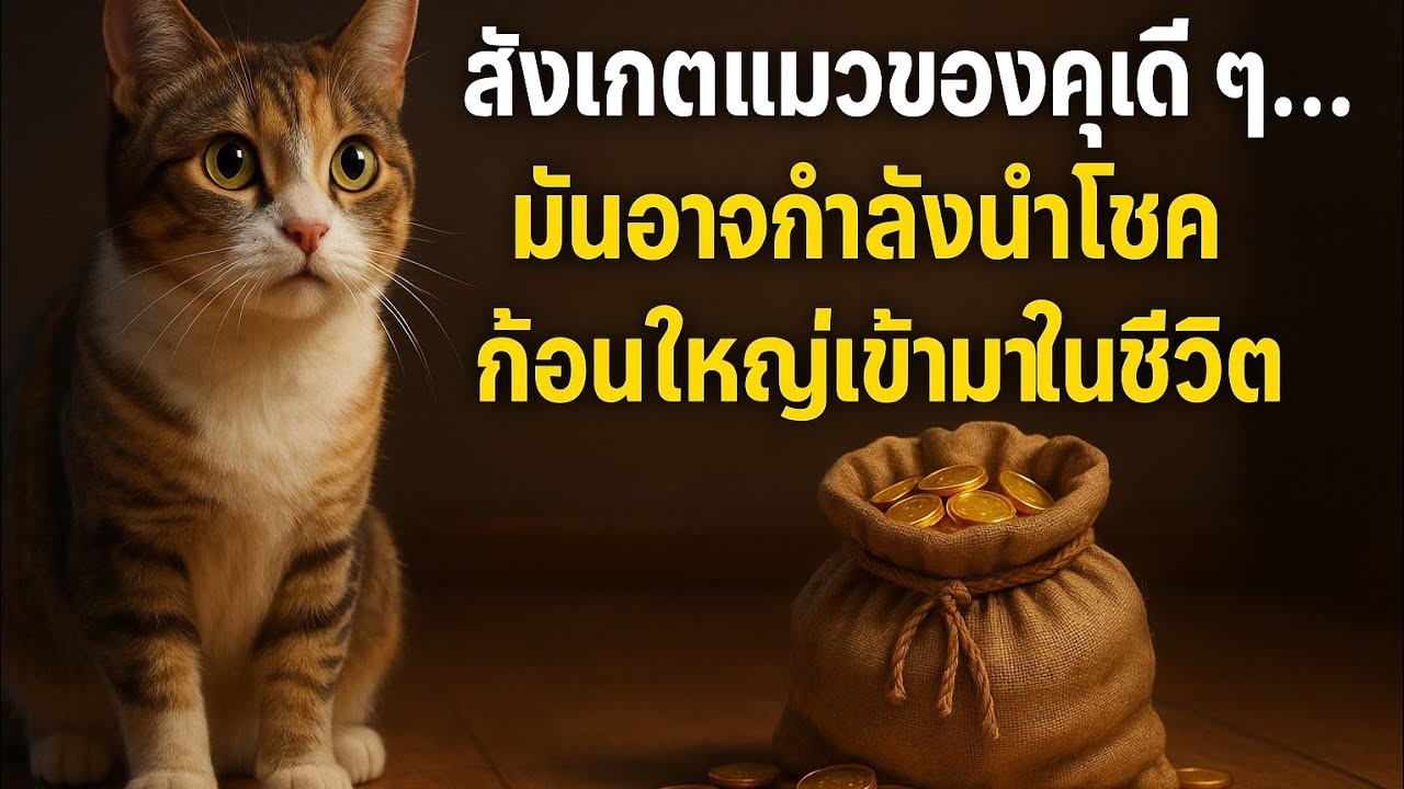 สังเกตแมวของคุณดี ๆ… มันอาจกำลังนำโชคก้อนใหญ่เข้ามาในชีวิต#ธรรมะสอนใจ 