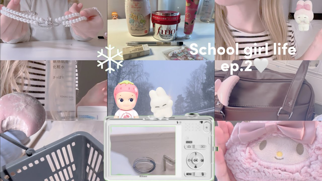 School girl life ep.2🤍 | study | Helsinki | sello | momochi | go out with friends