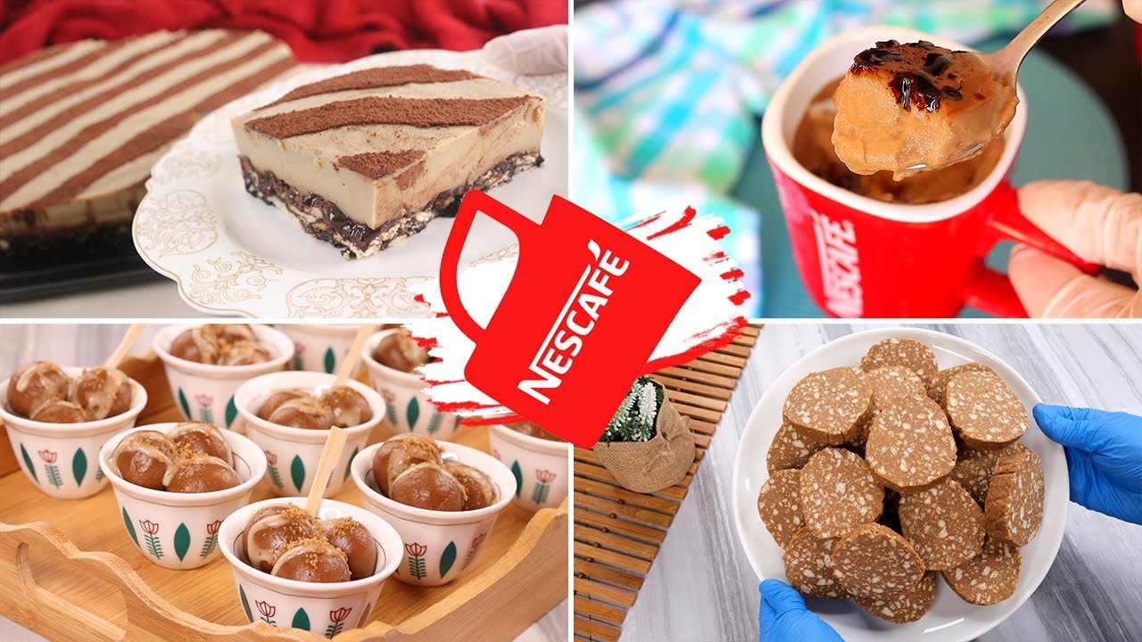 أربع حلويات بالنسكافيه تصحصح وتبرّد على القلب | Nescafé desserts