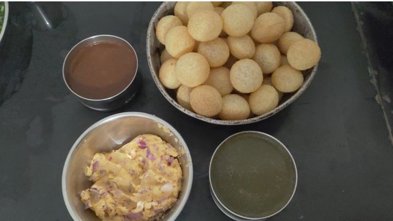 ರೋಡ್ ಸೈಡ್ ಸಿಗುವಂತ ಪಾನಿ ಪೂರಿ ಮನೆಯಲ್ಲಿ ಮಾಡಿ ||pani Pori recipe in kannada