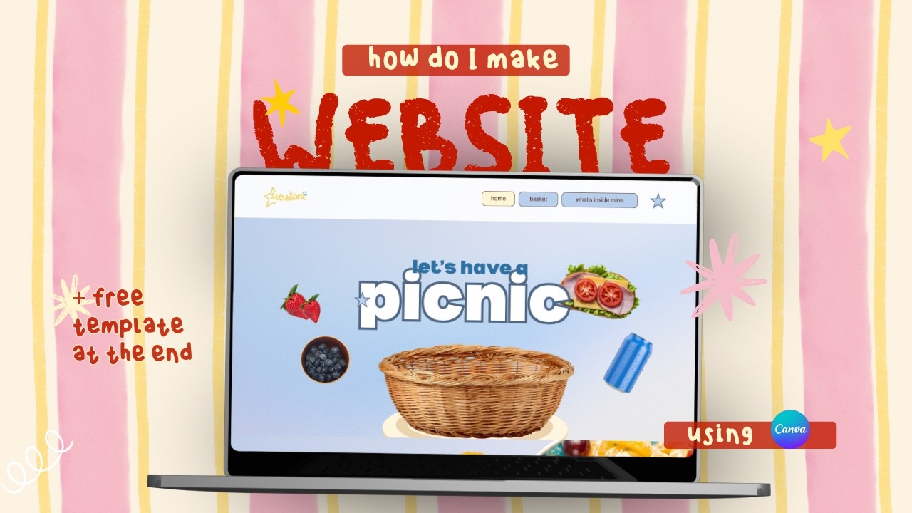 how i make my own website using canva - YouTube