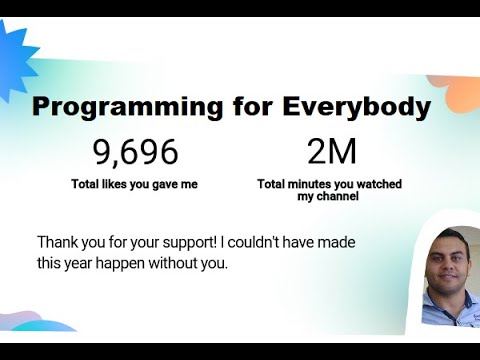 Programming for everybody.......Thank you Everybody - YouTube