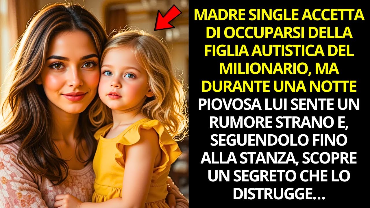 MADRE SINGLE ACCETTA DI OCCUPARSI DELLA FIGLIA AUTISTICA DEL MILIONARIO, LUI RIMANE SCOSSO QUANDO…
