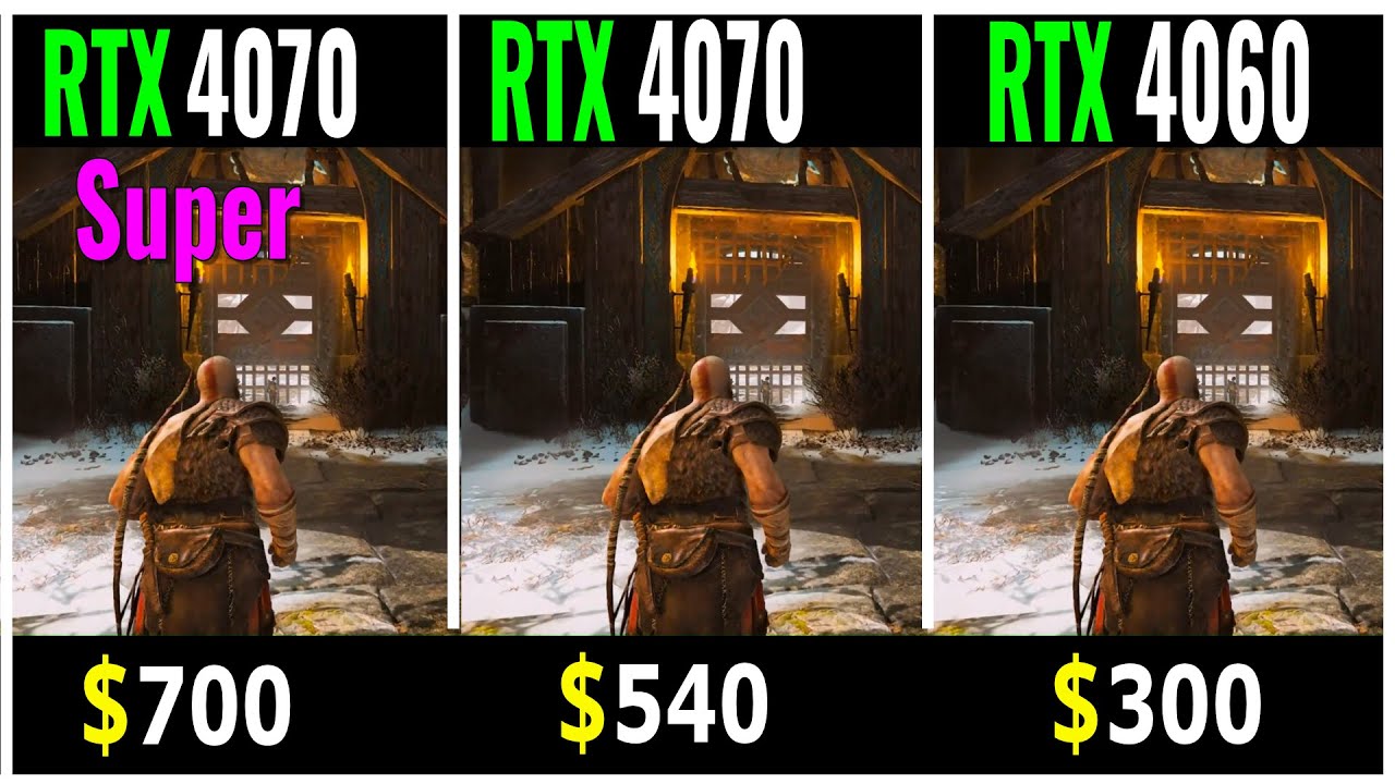 RTX 4070 SUPER vs RTX 4070 vs RTX 4060 - Test in 20