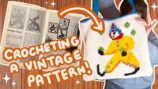 Vintage Pattern using Intarsia Crochet!