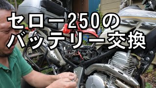 Yamaha SEROW 250のバッテリー交換　YTZ-7S ユアサ互換バッテリー　CTZ-7S　DIY工作シリーズ