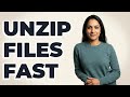 How Do I Extract Content From a Downloaded .zip Archive?