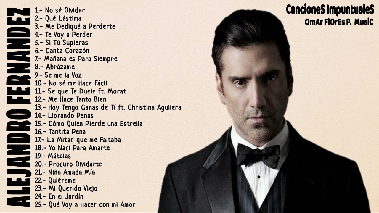 Alejandro Fernndez    Mejores Canciones II MIX ROMANTICOS