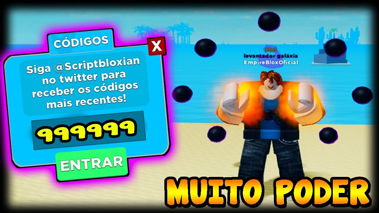 TODOS OS CÓDIGOS ATIVOS NO MUSCLE LEGENDS 2022 (ROBLOX) ✓ 