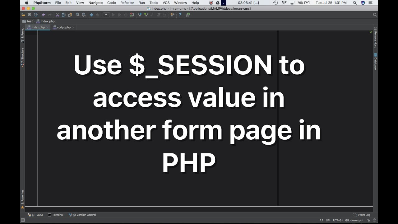 Session value. Php youtube.