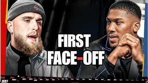 HEATED!! Anthony Joshua vs Jake Paul — FIRST EVER FACE OFF!