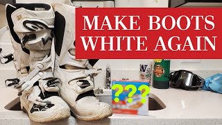 MAKE YOUR BOOTS WHITE AGAIN | How to Restore Motocross Boots