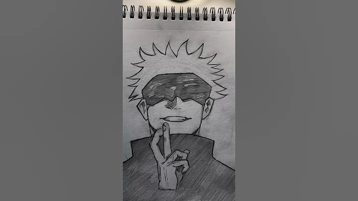 draw gojo 🔥 #animedrawing #jjk #gojo #gojosatoru #jujutsukaisen #anime #art #shorts