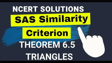 SAS Similarity Proof Class 10 Triangles | Theorem 6.5 class 10 triangles | Ncert Solution