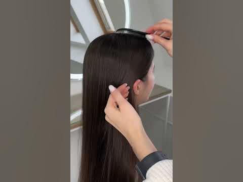 Пучок на очень длинные и густые волосы🤩Прически для ленивых - YouTube