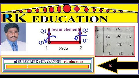 Part 3 Element stiffness matrix derivation for Beam element in FEM