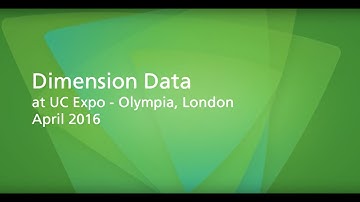 Dimension Data Highlights at UC Expo 2016