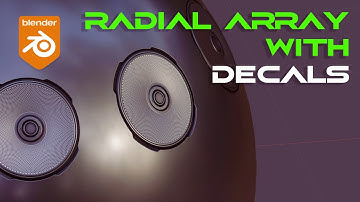 Radial ARRAY with DECALS in Blender - with HardOPs and Decal Machine