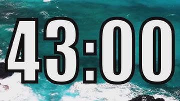 43 minute timer with Calm and Soft Music and sea in the background