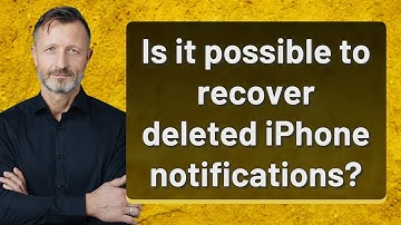 Is it possible to recover deleted iPhone notifications?