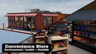 FREE Convenience Store Environment | Unreal Engine 4/5 | FAB 3D Environment Asset Pack Launch