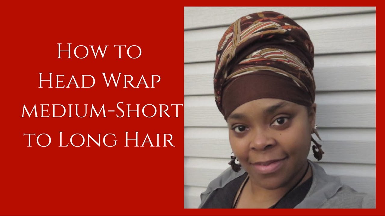 EASY Head Wrap Hack How to Nefertiti Head Wrap Short to Long Hair