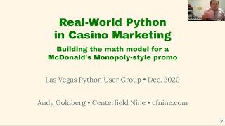 McDonald's Monopoly [Real-world Python] Build a casino promotion like the McDonald's Monopoly game