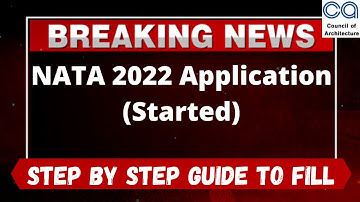 NATA 2022 Application Form (Started) - How to Fill Officially NATA 2022 Application Form Online Mode
