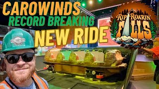 Carowinds New Ride Revealed! Rip Roarin' Falls Media Event and Construction Tour
