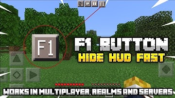 JAVA F1 BUTTON MOD FOR MINECRAFT PE ! F1 BUTTON MOD FOR MINECRAFT PE ! F1 BUTTON IN MINECRAFT PE !