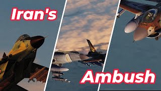 Iranian Mig-29 Ambushes Israeli F-16s | Digital Combat Simulator | F-16 | Mig-29 |