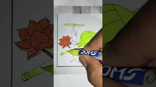 How to Draw Lord Vishnu Ka Prateek | Easy Step-by-Step Drawing for Kids